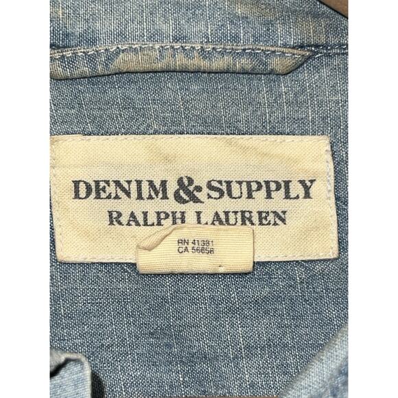 Denim & Supply Ralph Lauren Shirt Mens S Denim Button Down Long Sleeve - Picture 3 of 9
